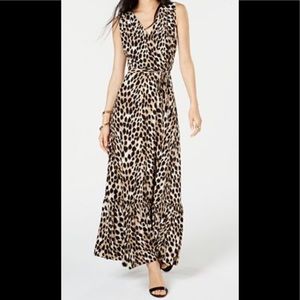INC leopard print mix dress